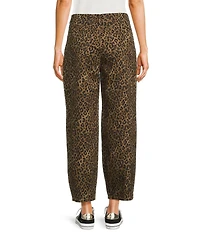 Things Between Leopard Wide Leg Jeans