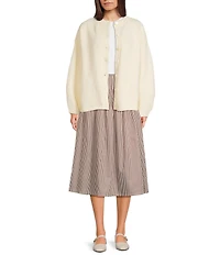 Things Between Long Sleeve Heavy Weight Button Front Cardigan