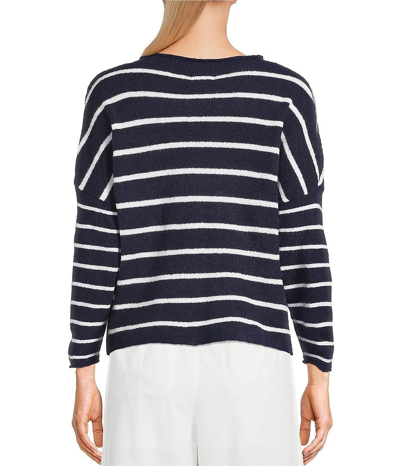 Things Between Piper Stripe Button Front Cardigan