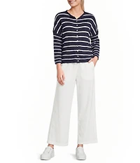 Things Between Piper Stripe Button Front Cardigan