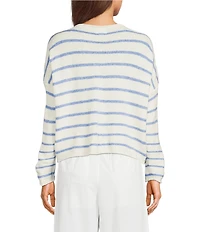 Things Between Piper Stripe Button Front Cardigan