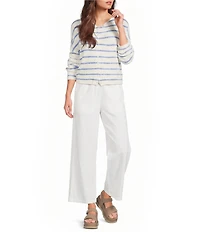 Things Between Piper Stripe Button Front Cardigan