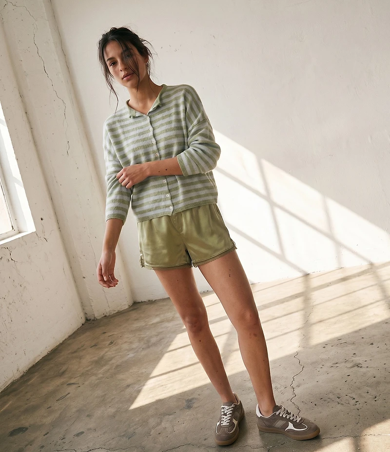Things Between Piper Striped Button-Front Cardigan