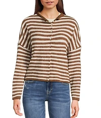 Things Between Piper Striped Button-Front Cardigan