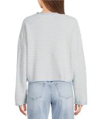 Things Between Piper Striped Button-Front Cardigan