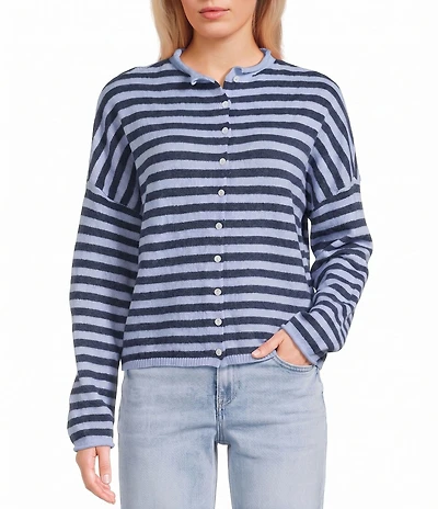 Things Between Piper Striped Button-Front Cardigan