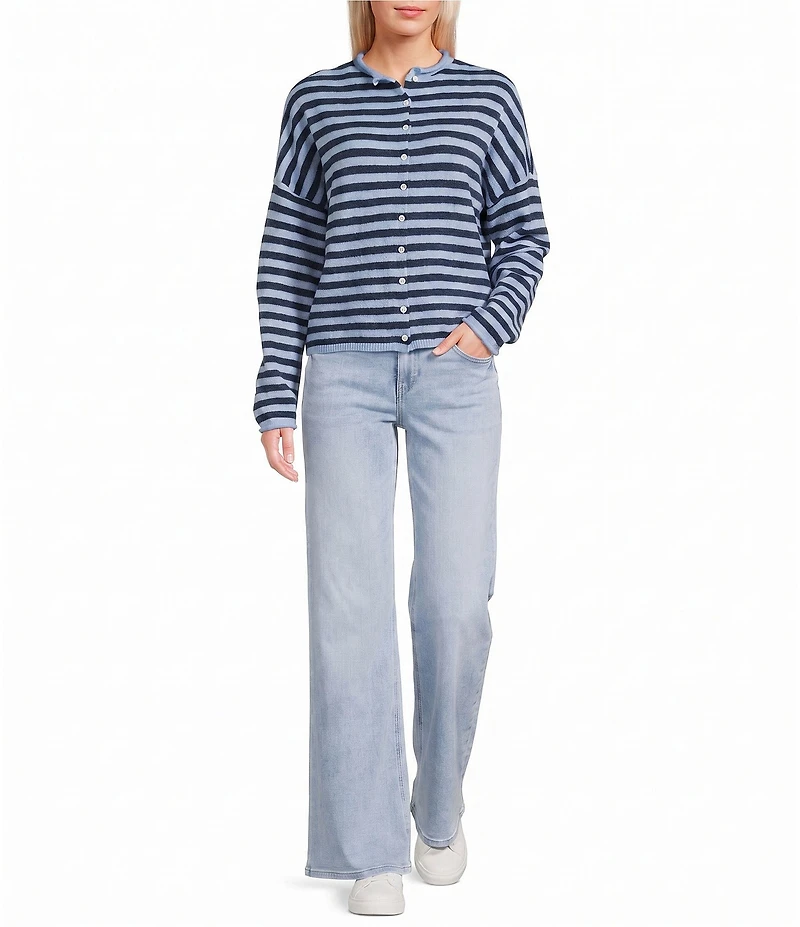 Things Between Piper Striped Button-Front Cardigan