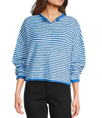 Things Between Piper Striped Button-Front Cardigan