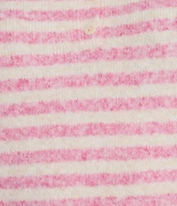 Things Between Piper Striped Partial Button-Front Sweater