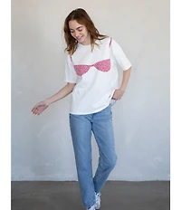 Things Between Short Sleeve Floral Bra T-Shirt
