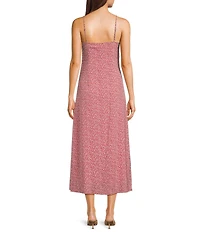 Things Between Sleeveless Floral Midi Dress