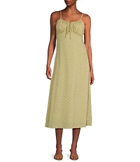Things Between Sleeveless Floral Midi Dress