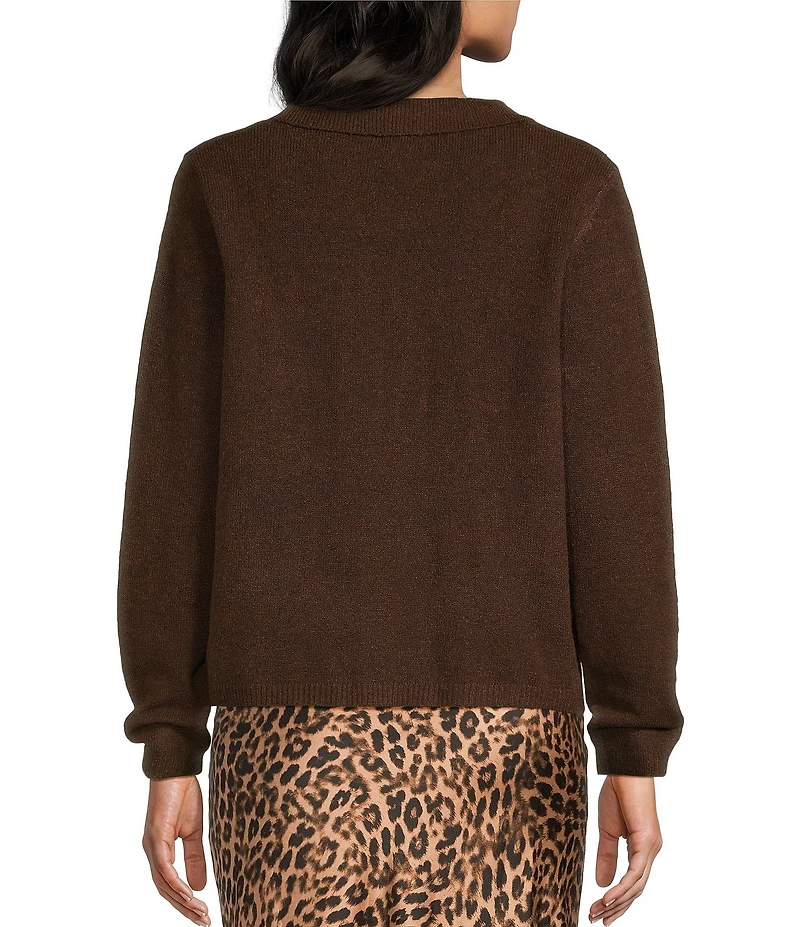 Things Between Tie Front Long Sleeve Cardigan