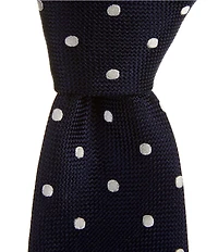 Thomas Pink Contrast Polka Dot 3.25#double; Silk Tie