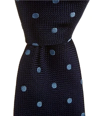 Thomas Pink Contrast Polka Dot 3.25#double; Silk Tie