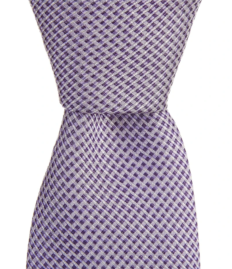 Thomas Pink Crescent Micro 3.25#double; Silk Tie