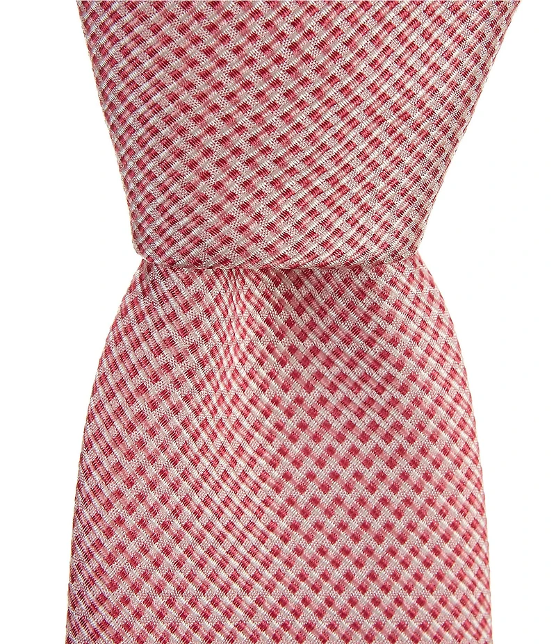 Thomas Pink Crescent Micro 3.25#double; Silk Tie