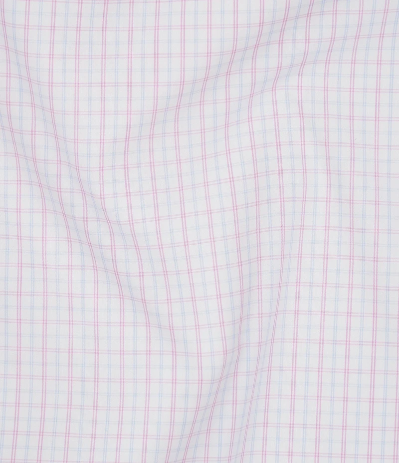 Thomas Pink Tailored Fit Spread Collar Checked Dobby Dress Shirt