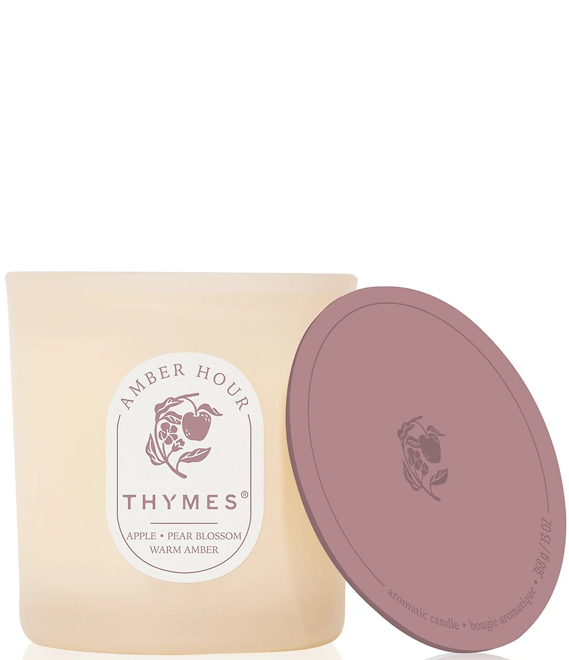 Thymes Amber Hour 2- Wick Aromatic Candle, 13 oz.