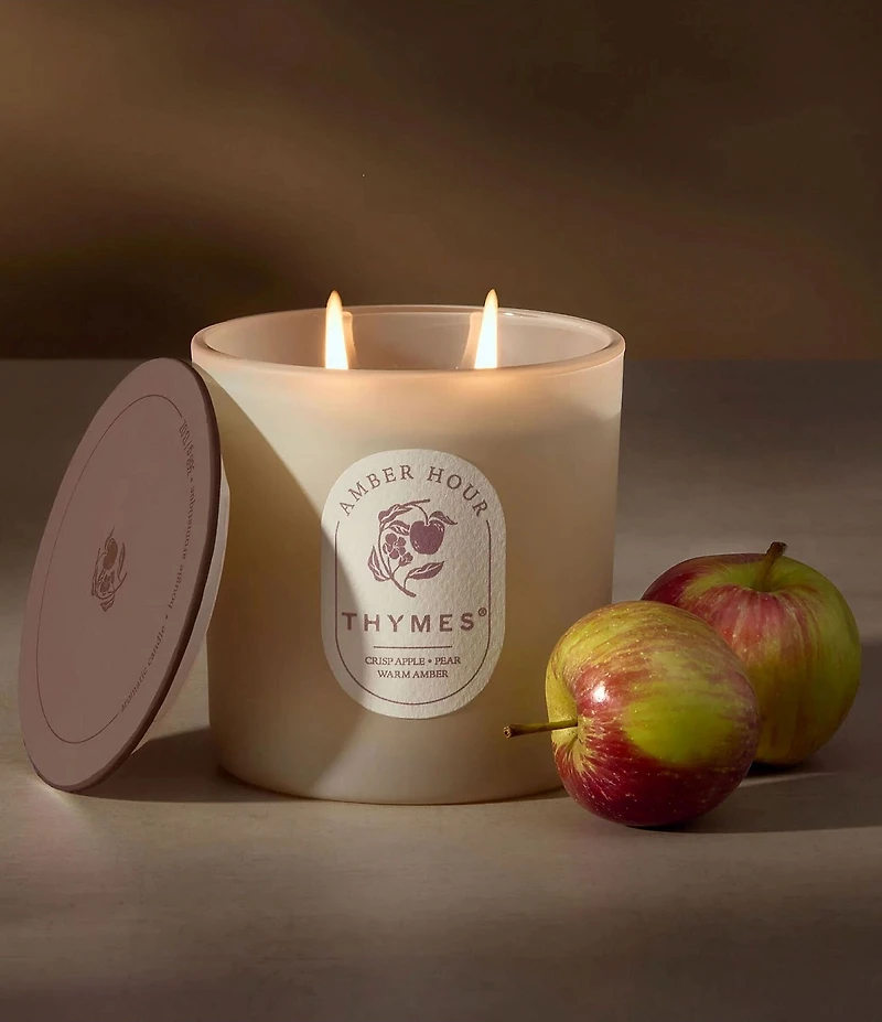 Thymes Amber Hour 2- Wick Aromatic Candle, 13 oz.