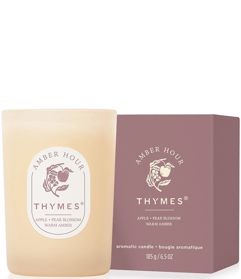Thymes Amber Hour Poured Aromatic Candle, 6.5 oz.