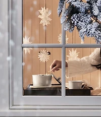 Thymes Flocked Collection Frasier Fir 3-Wick Poured Candle, 18-oz.