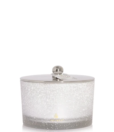 Thymes Flocked Collection Frasier Fir 3-Wick Poured Candle, 18-oz.