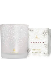 Thymes Frasier Fir Flocked Poured Candle, 6.5 oz