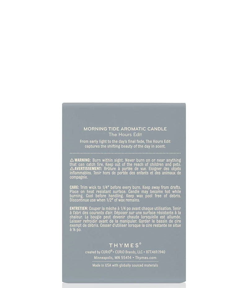 Thymes Morning Tide Poured Aromatic Candle, 6.5 oz.