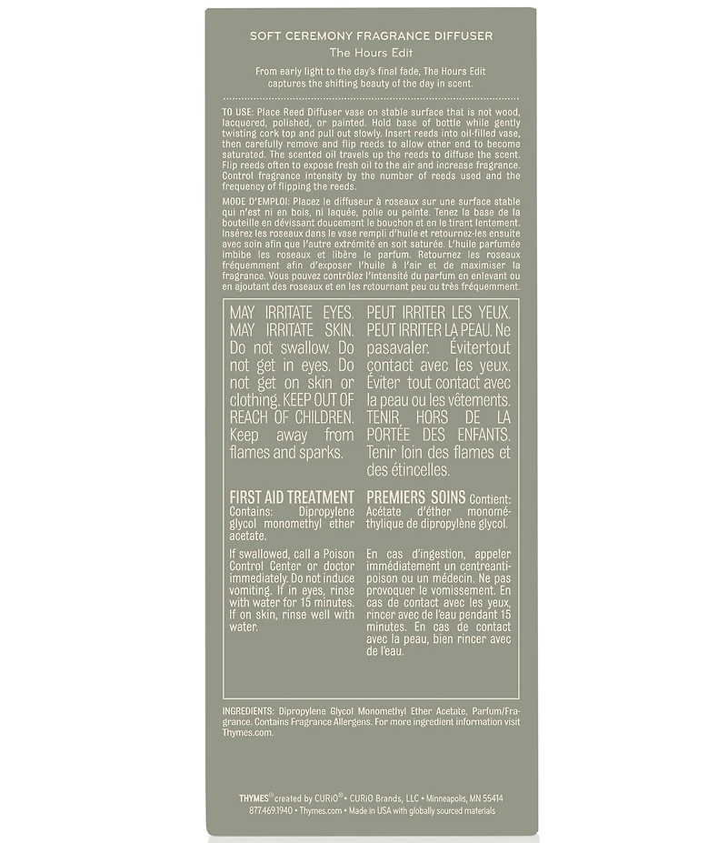 Thymes Soft Ceremony Petite Boxed Reed Diffuser