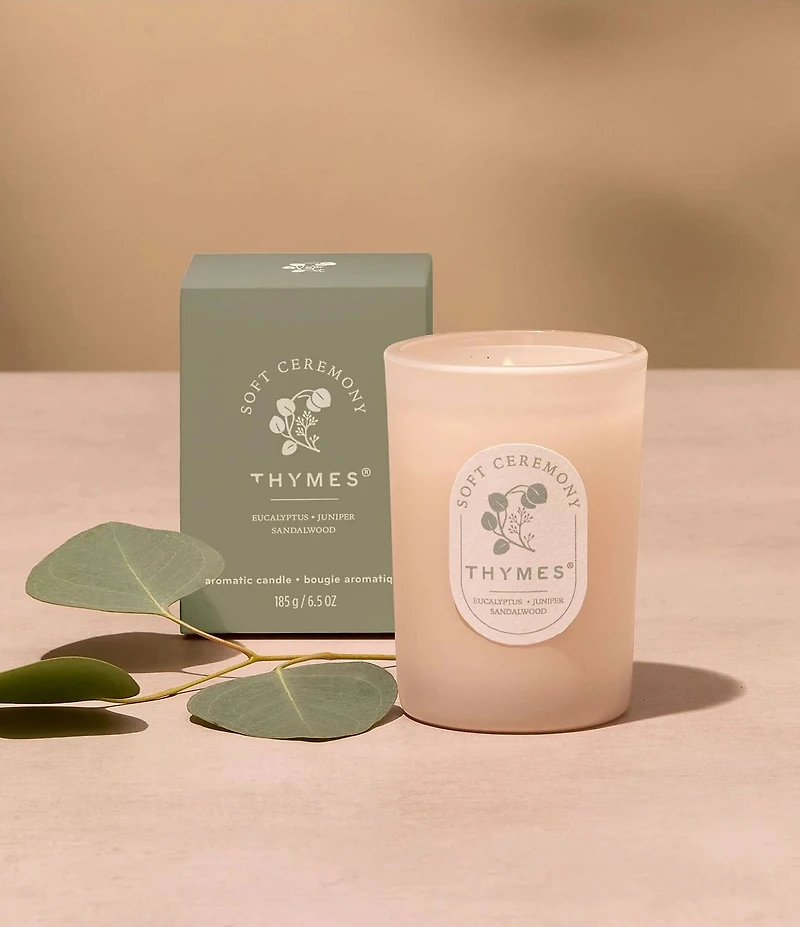 Thymes Soft Ceremony Poured Candle, 6.5 oz.