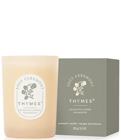 Thymes Soft Ceremony Poured Candle, 6.5 oz.