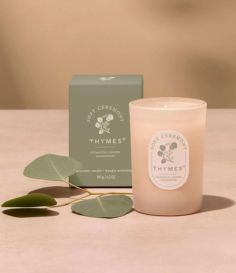Thymes Soft Ceremony Poured Candle, 6.5 oz.