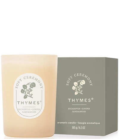 Thymes Soft Ceremony Poured Candle, 6.5 oz.