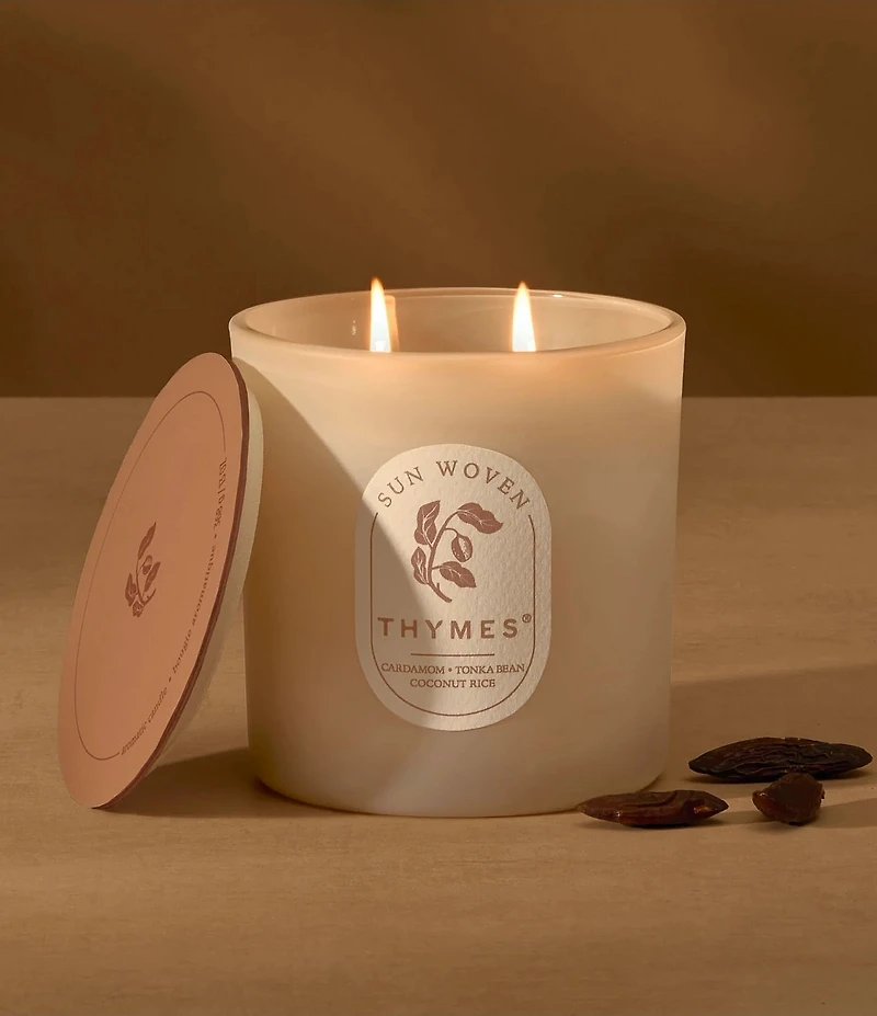 Thymes Sun Woven 2-Wick Aromatic Candle, 13 oz.