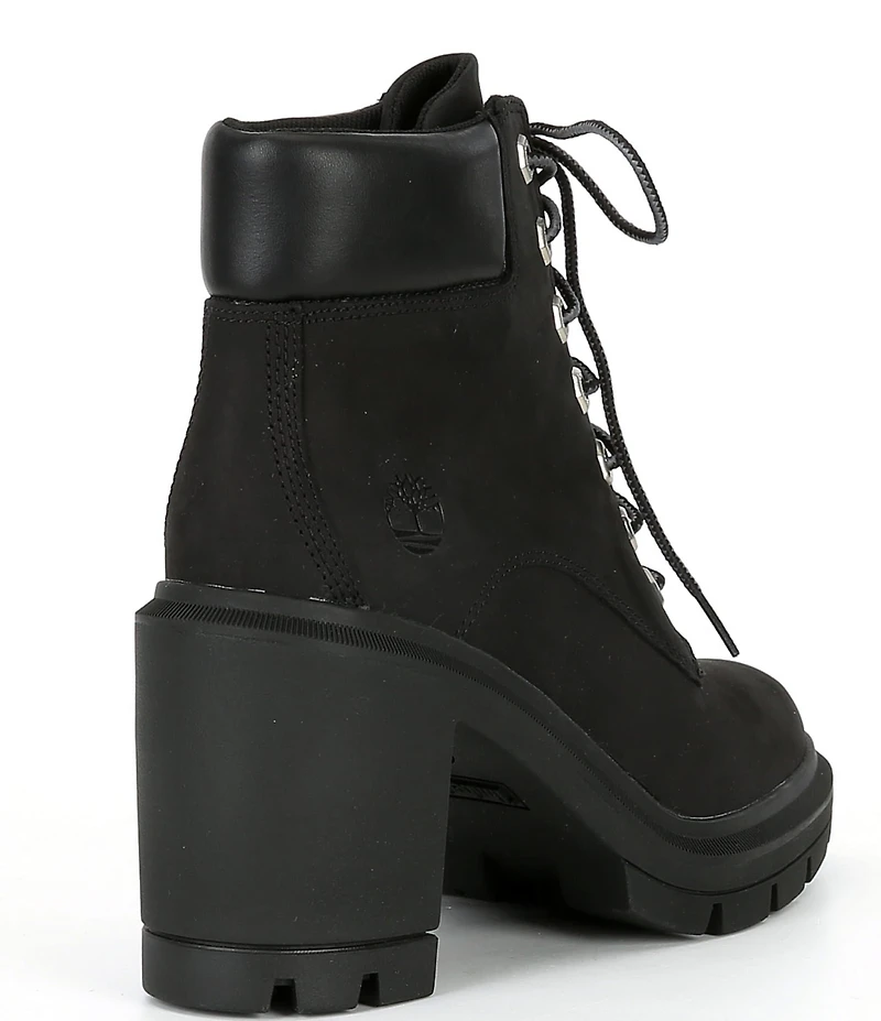 Timberland Allington Heights Nubuck Suede Block Heel Booties
