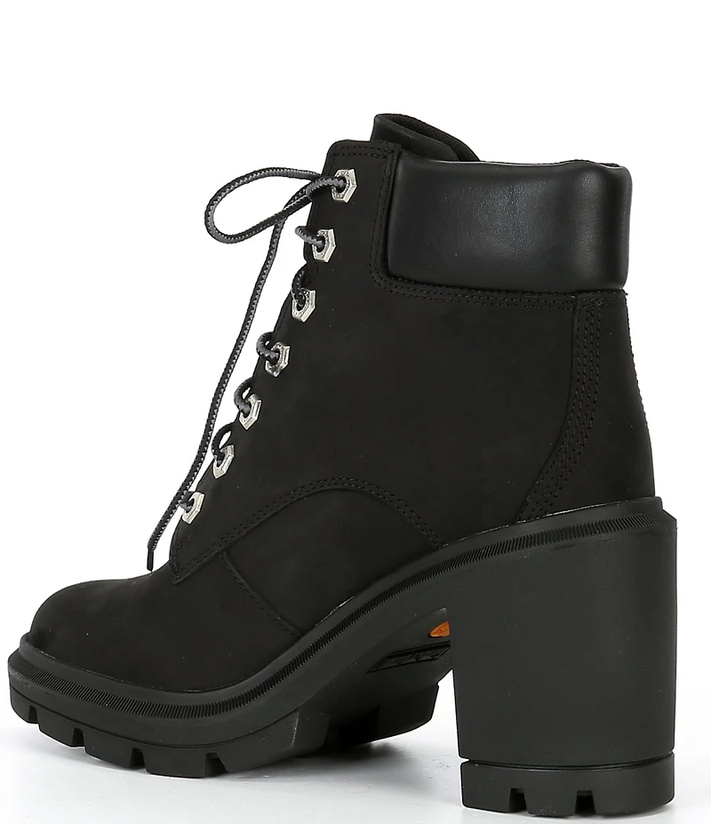 Timberland Allington Heights Nubuck Suede Block Heel Booties