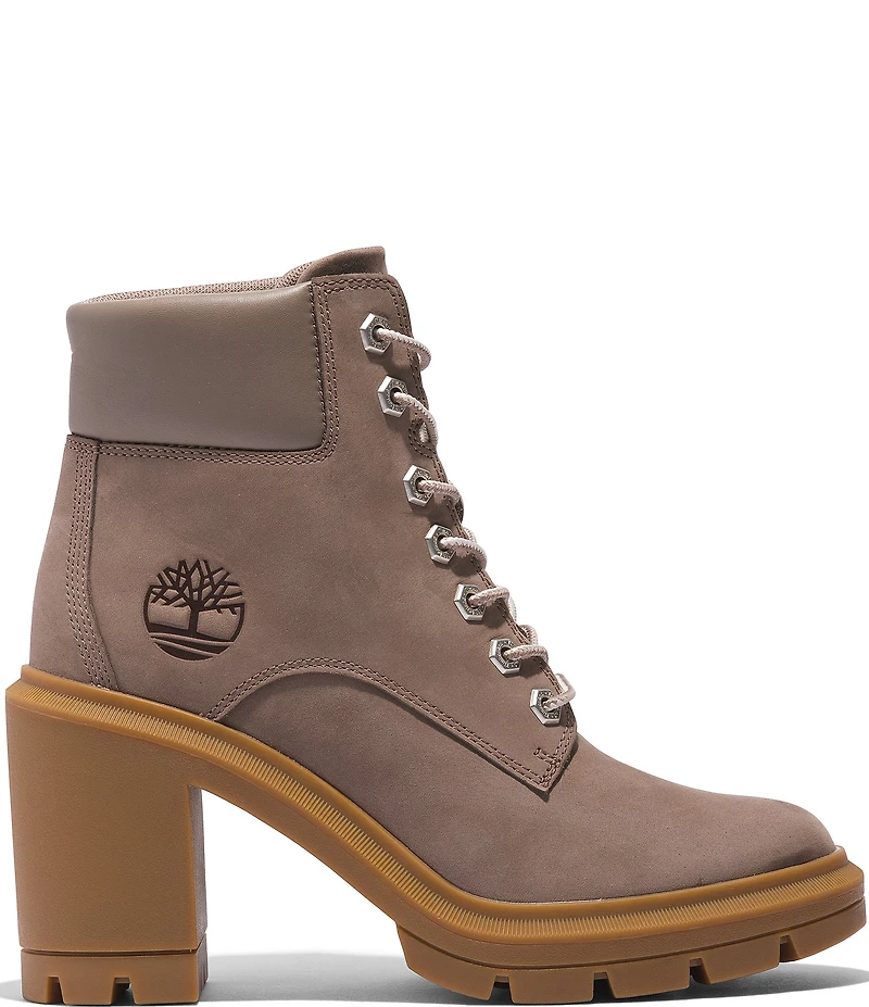 Timberland Allington Heights Nubuck Suede Block Heel Booties