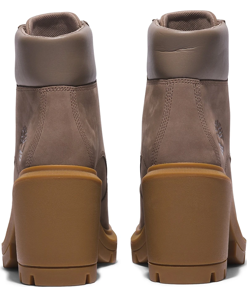 Timberland Allington Heights Nubuck Suede Block Heel Booties