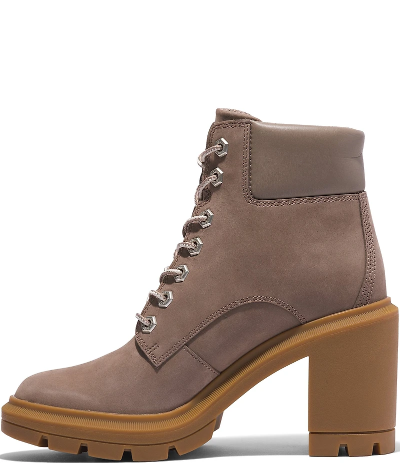 Timberland Allington Heights Nubuck Suede Block Heel Booties