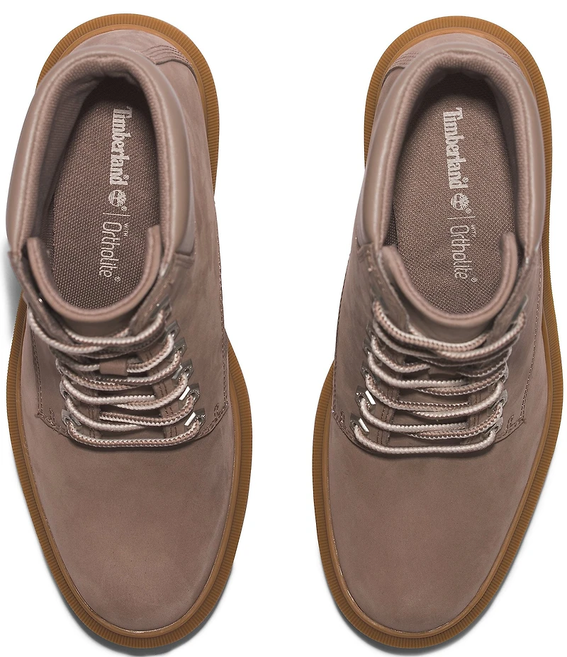 Timberland Allington Heights Nubuck Suede Block Heel Booties