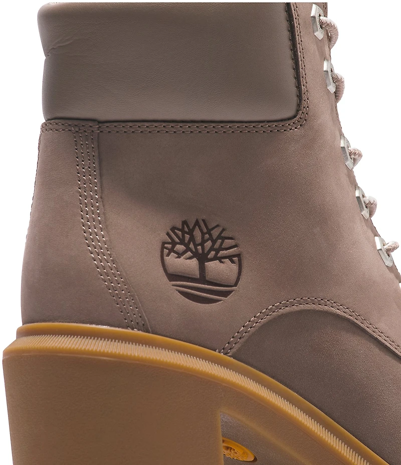 Timberland Allington Heights Nubuck Suede Block Heel Booties