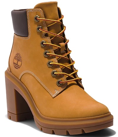 Timberland Allington Heights Nubuck Suede Block Heel Booties