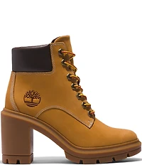 Timberland Allington Heights Nubuck Suede Block Heel Booties