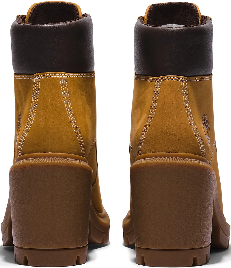 Timberland Allington Heights Nubuck Suede Block Heel Booties