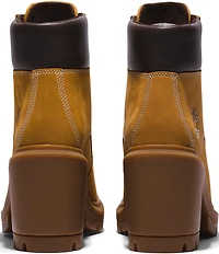 Timberland Allington Heights Nubuck Suede Block Heel Booties