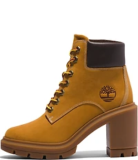 Timberland Allington Heights Nubuck Suede Block Heel Booties