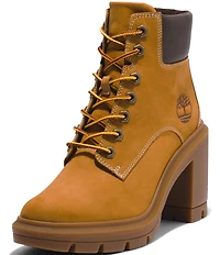 Timberland Allington Heights Nubuck Suede Block Heel Booties