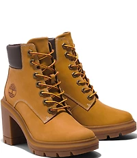 Timberland Allington Heights Nubuck Suede Block Heel Booties