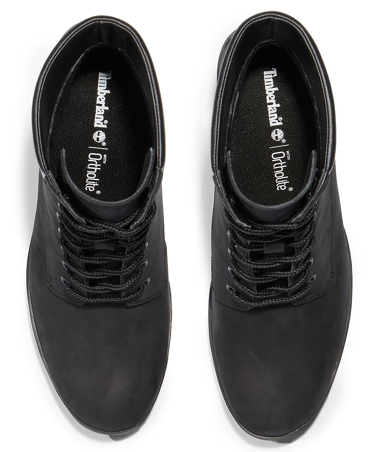 Timberland Allington Nubuck Leather Lace-Up Chunky Lug Sole Booties